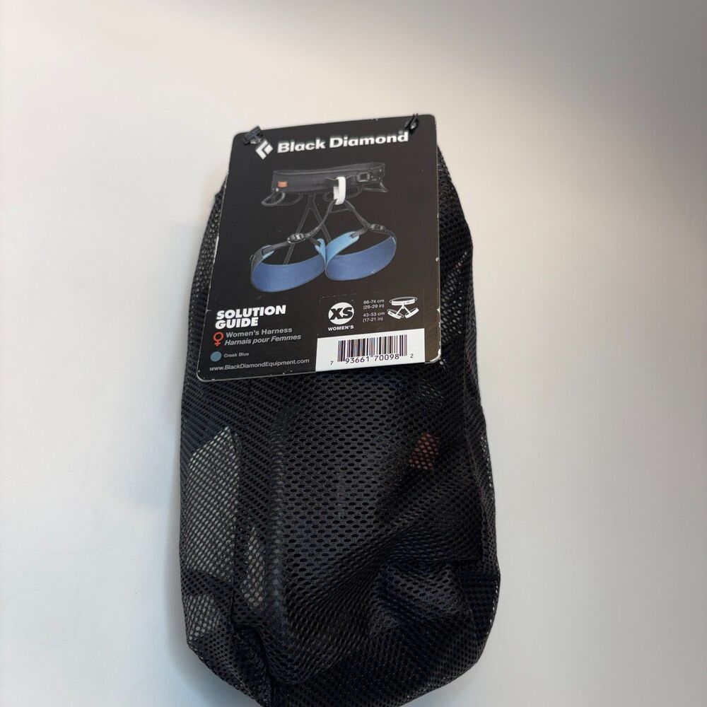 NWT BLACK DIAMOND Solution Creek Blue Climbing Climbing Harness Womens Size XS
